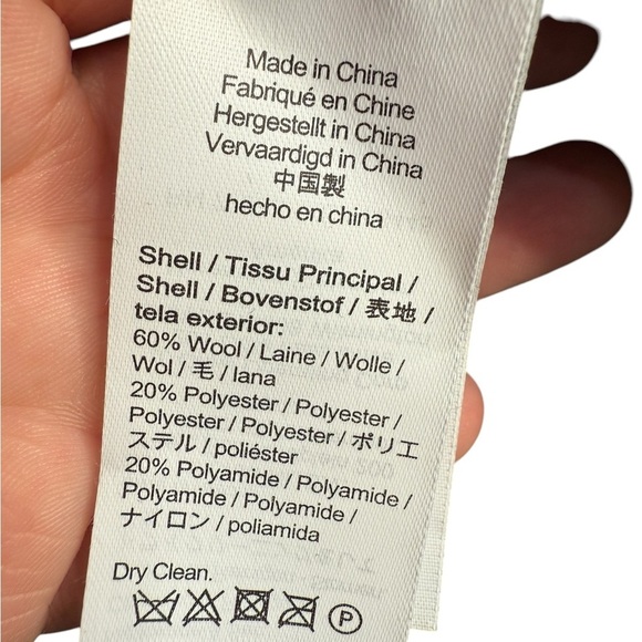 J. Crew Dark Gray Wool Blend Belted Overcoat with Shawl Collar NWOT Size XL - Picture 6 of 16